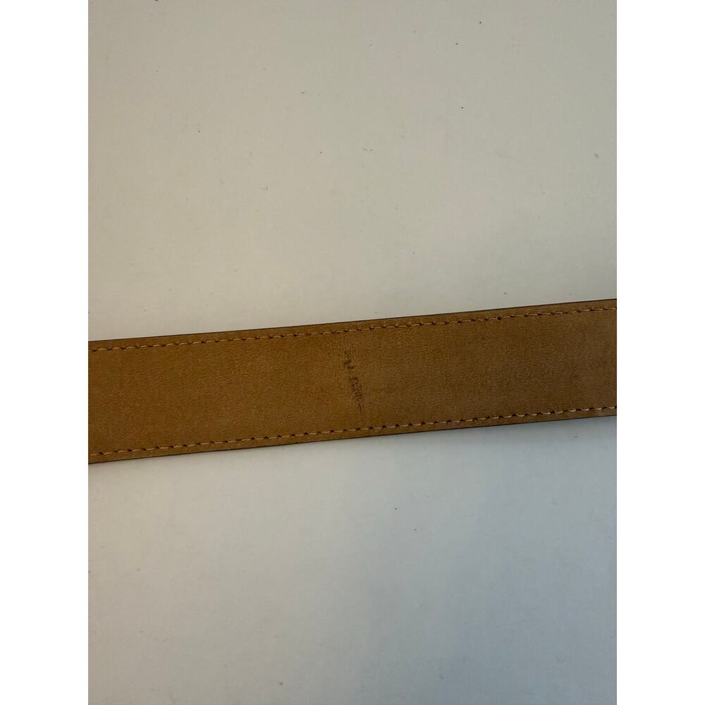 Worth Genuine American Alligator Leather Belt Sz P XS Tan Taupe Gold Buckle USA - Picture 6 of 7